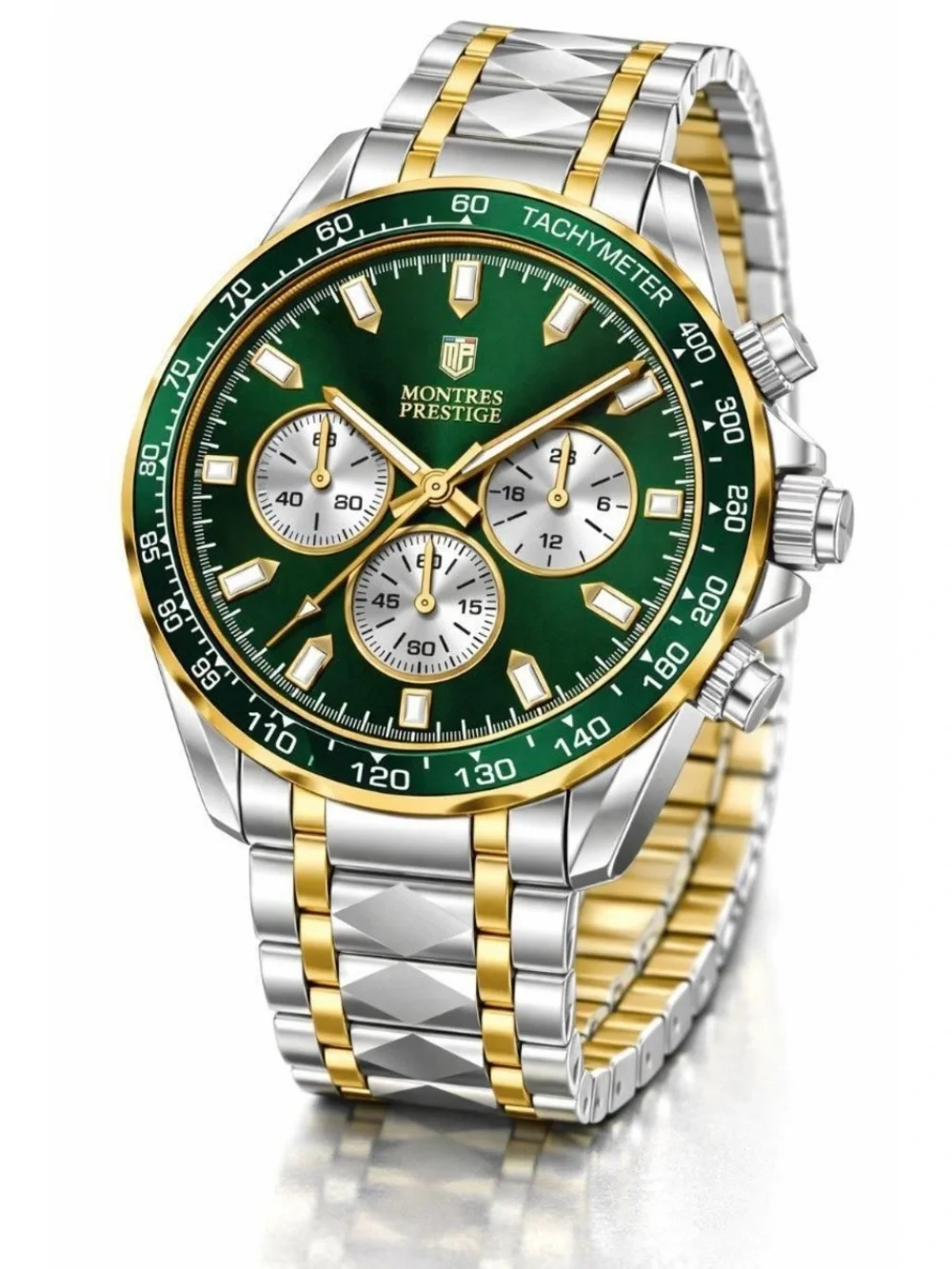 Montres Prestige Men's Watch - 44mm, Gold, Steel (MPW-0346) new